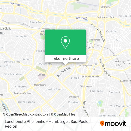 Lanchonete Phelipinho - Hamburger map