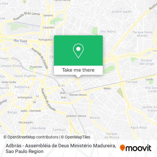 Mapa Adbrás - Assembléia de Deus Ministério Madureira