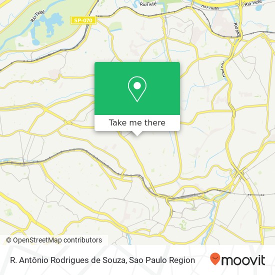 R. Antônio Rodrigues de Souza map