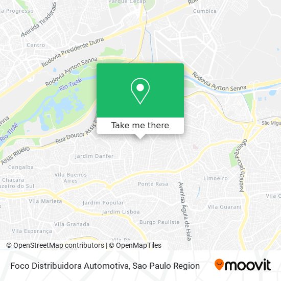 Mapa Foco Distribuidora Automotiva