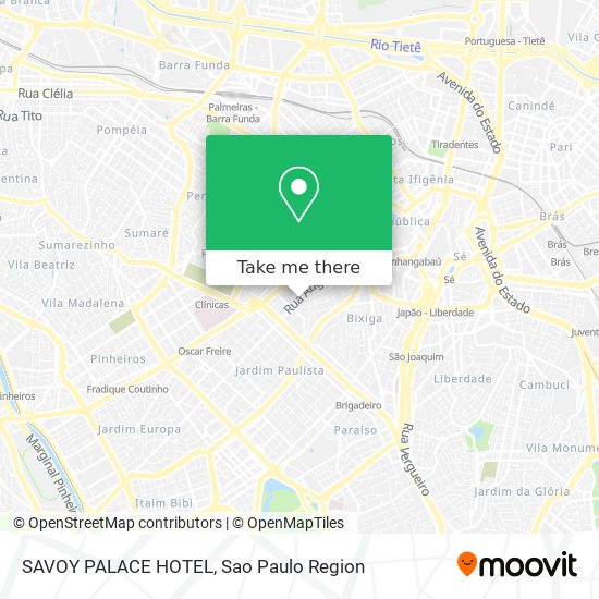 SAVOY PALACE HOTEL map