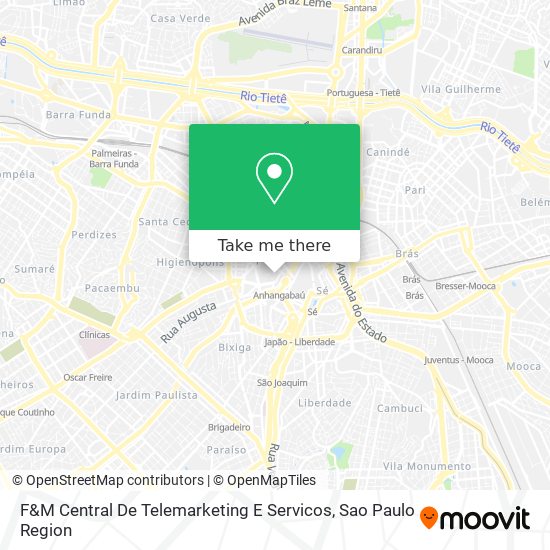 F&M Central De Telemarketing E Servicos map