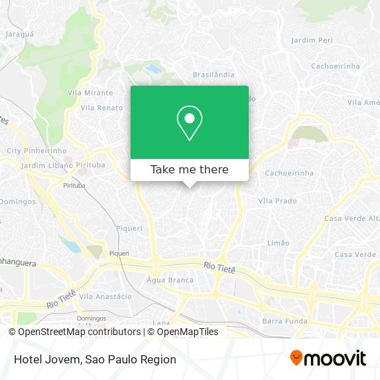 Hotel Jovem map