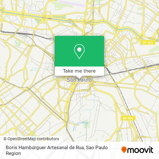 Mapa Boris Hambúrguer Artesanal de Rua