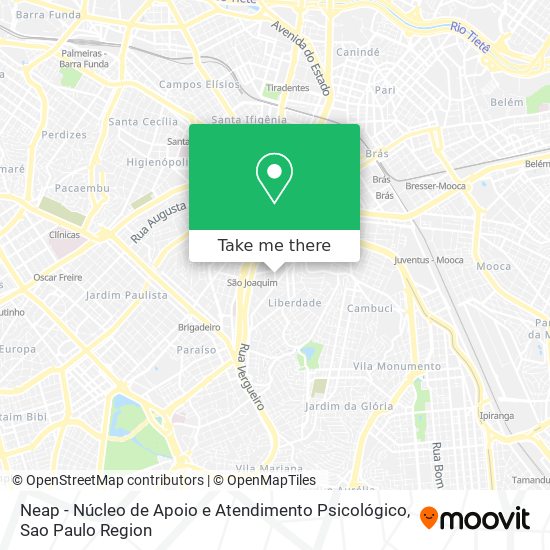 Mapa Neap - Núcleo de Apoio e Atendimento Psicológico