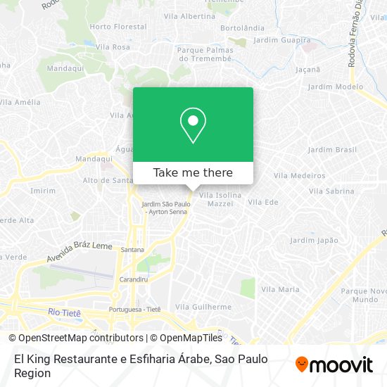 El King Restaurante e Esfiharia Árabe map