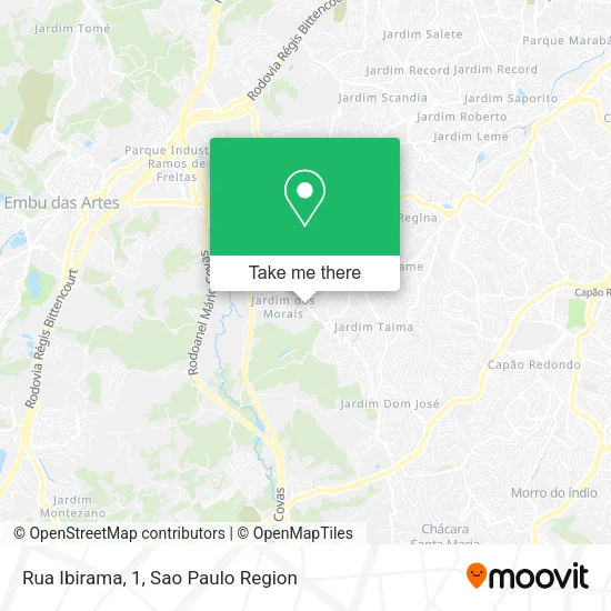 Rua Ibirama, 1 map