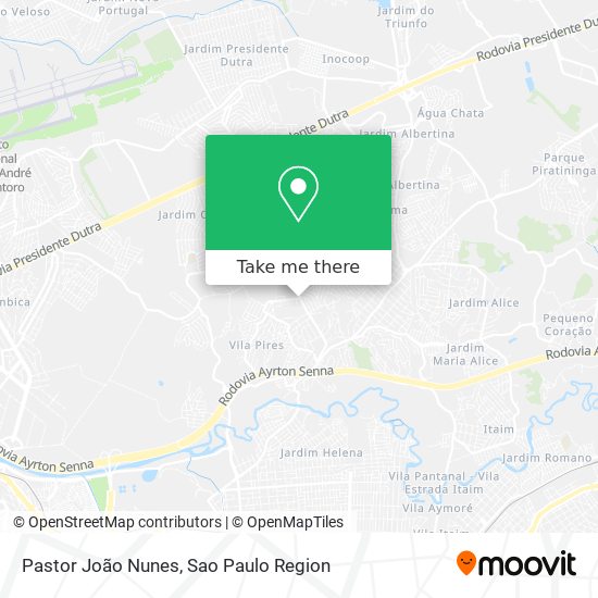 Mapa Pastor João Nunes