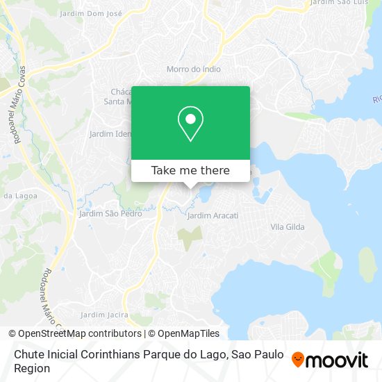 Chute Inicial Corinthians Parque do Lago map