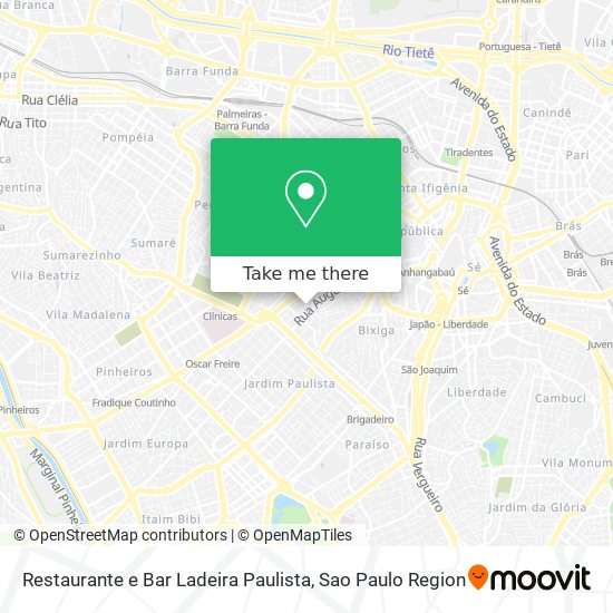 Restaurante e Bar Ladeira Paulista map