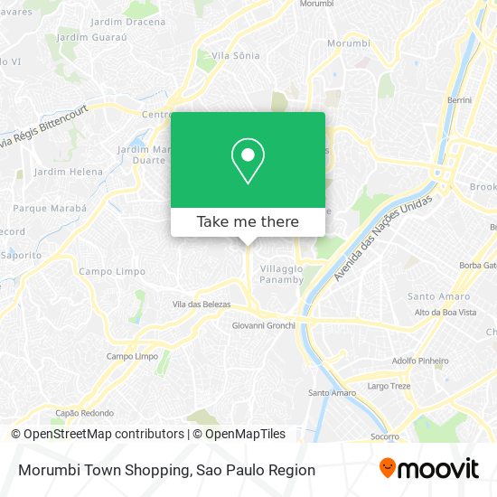 Mapa Morumbi Town Shopping