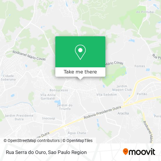 Rua Serra do Ouro map