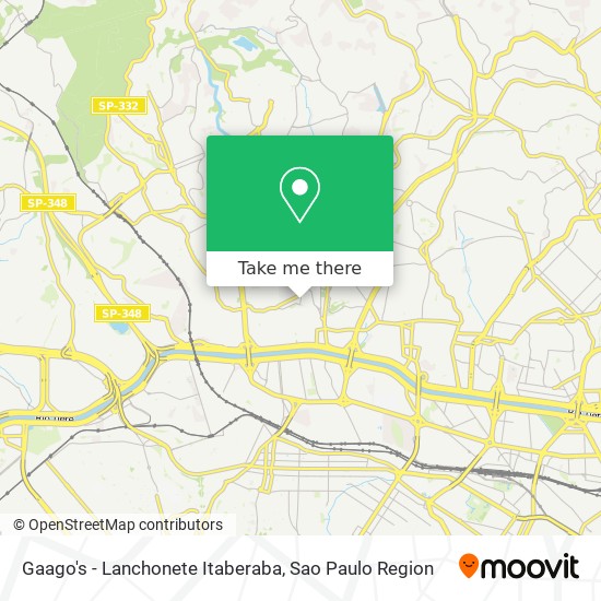 Mapa Gaago's - Lanchonete Itaberaba
