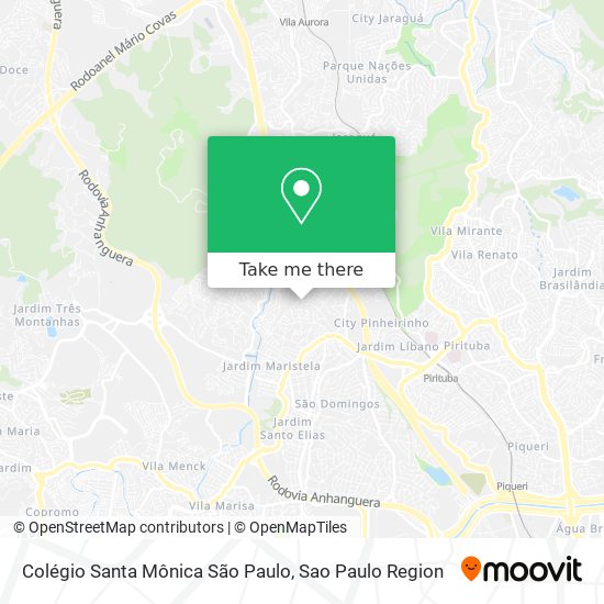 Colégio Santa Mônica São Paulo map