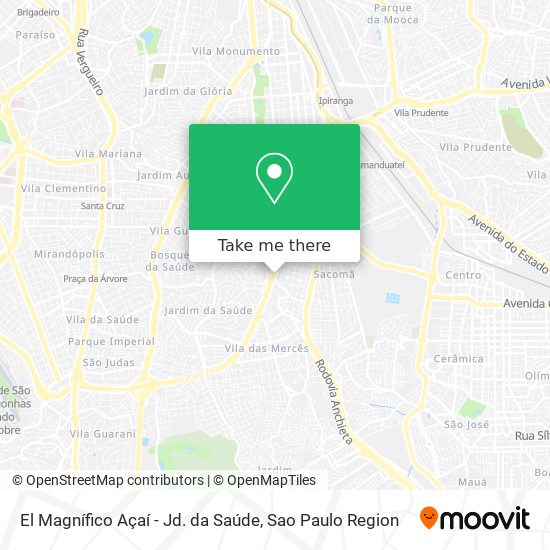 El Magnífico Açaí - Jd. da Saúde map