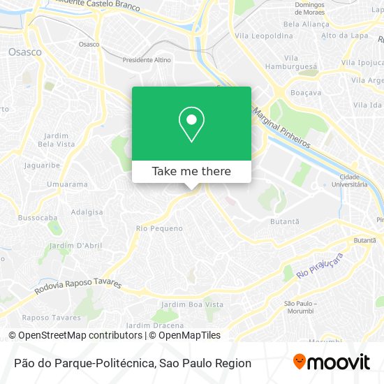 Pão do Parque-Politécnica map