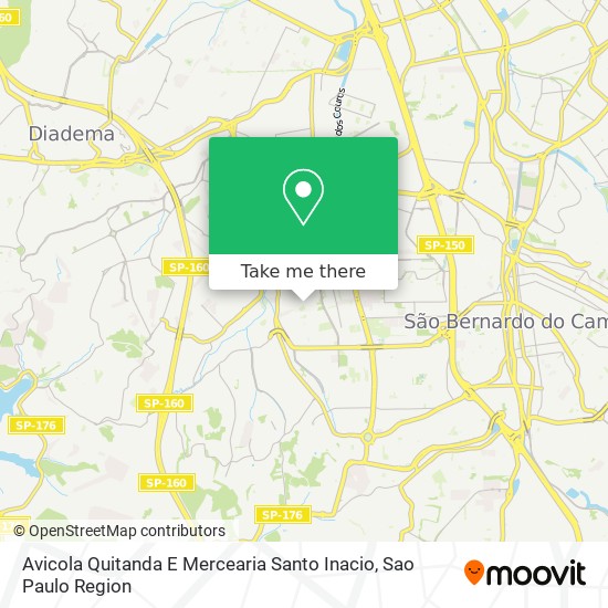 Avicola Quitanda E Mercearia Santo Inacio map