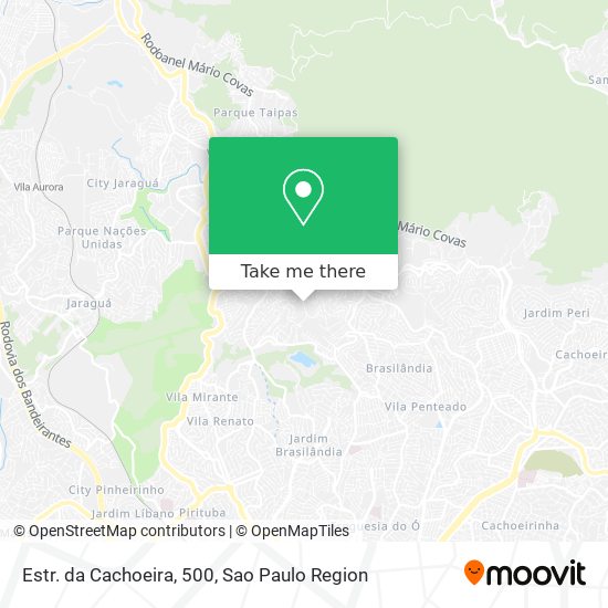 Mapa Estr. da Cachoeira, 500