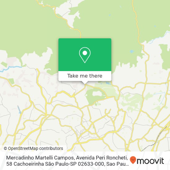 Mercadinho Martelli Campos, Avenida Peri Roncheti, 58 Cachoeirinha São Paulo-SP 02633-000 map