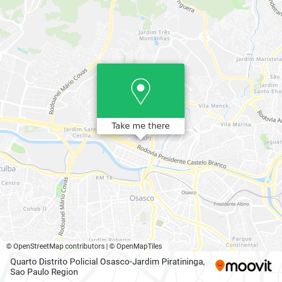 Quarto Distrito Policial Osasco-Jardim Piratininga map