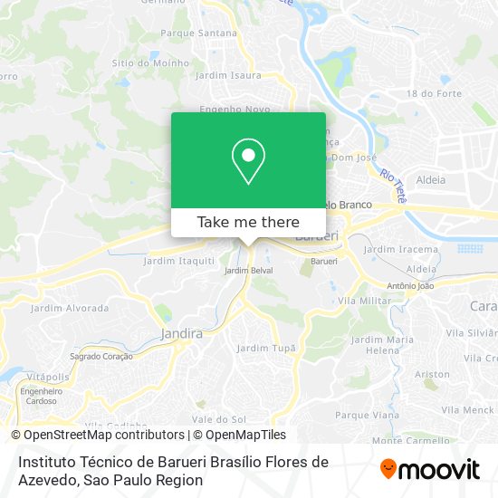 Instituto Técnico de Barueri Brasílio Flores de Azevedo map