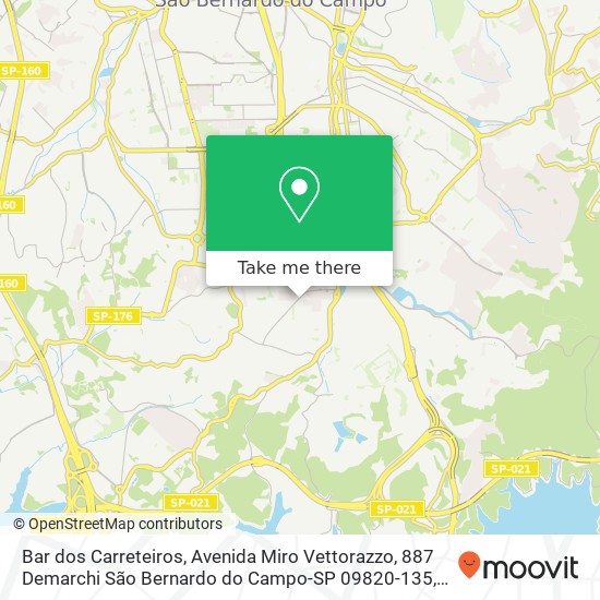 Bar dos Carreteiros, Avenida Miro Vettorazzo, 887 Demarchi São Bernardo do Campo-SP 09820-135 map