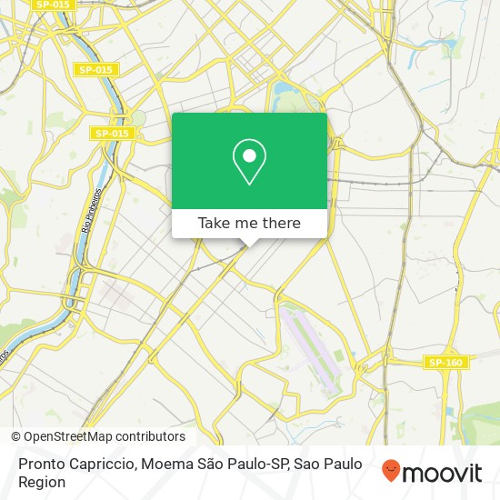 Pronto Capriccio, Moema São Paulo-SP map
