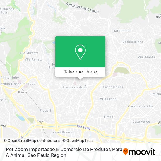 Pet Zoom Importacao E Comercio De Produtos Para A Animai map