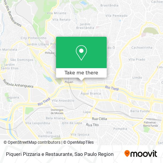 Mapa Piqueri Pizzaria e Restaurante