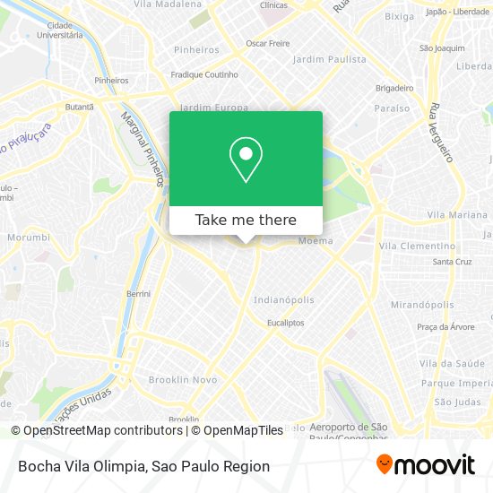 Mapa Bocha Vila Olimpia