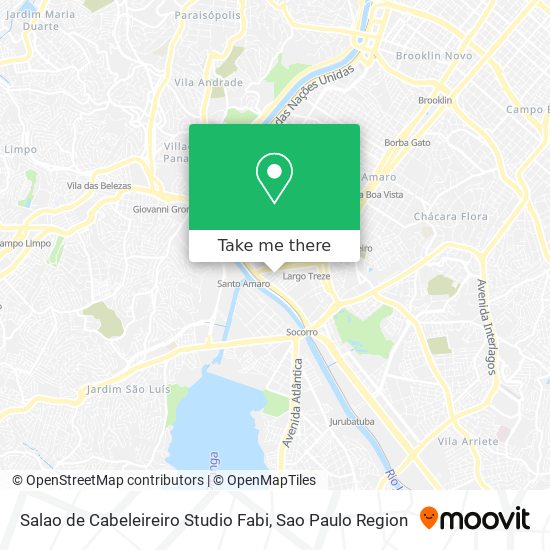 Salao de Cabeleireiro Studio Fabi map