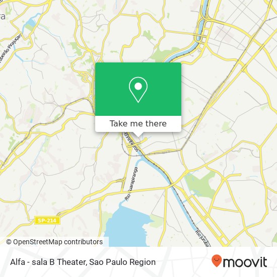 Alfa - sala B Theater map