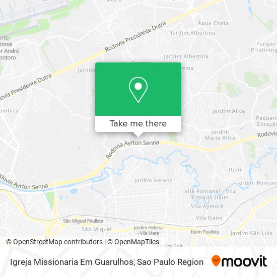 Igreja Missionaria Em Guarulhos map