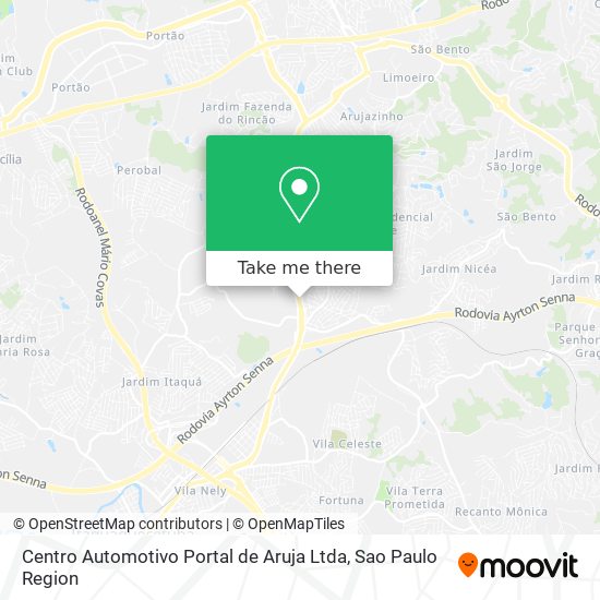 Mapa Centro Automotivo Portal de Aruja Ltda