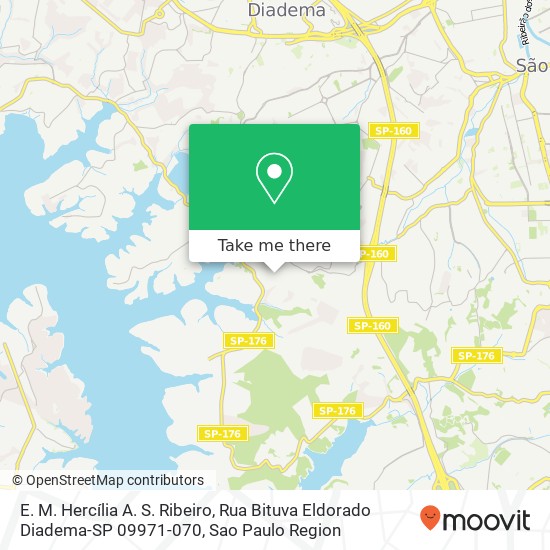 E. M. Hercília A. S. Ribeiro, Rua Bituva Eldorado Diadema-SP 09971-070 map