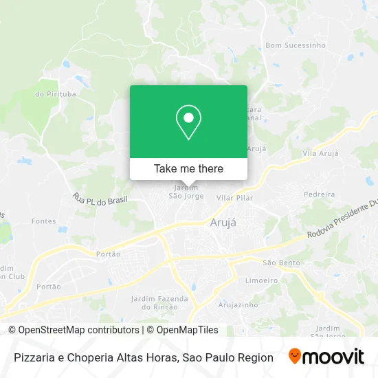 Pizzaria e Choperia Altas Horas map