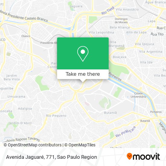 Avenida Jaguaré, 771 map