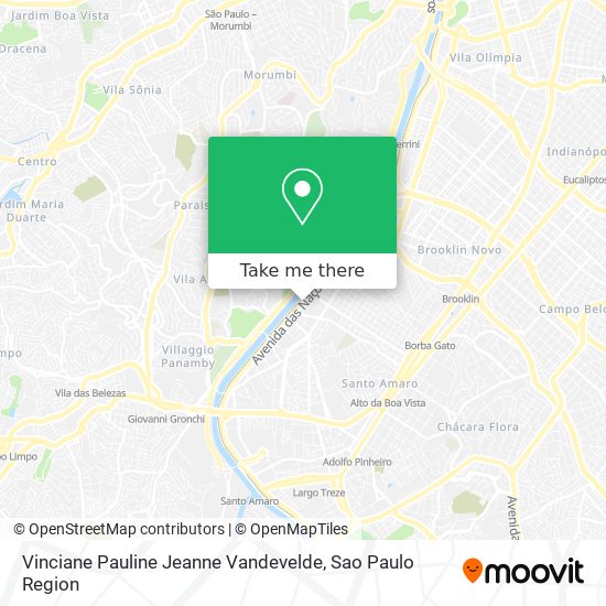 Mapa Vinciane Pauline Jeanne Vandevelde