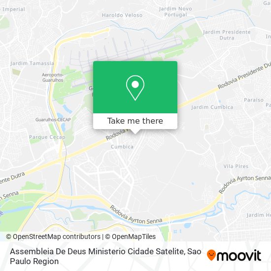 Assembleia De Deus Ministerio Cidade Satelite map