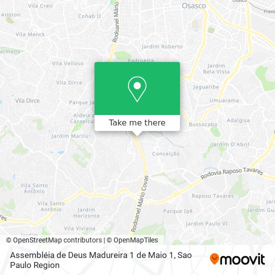 Assembléia de Deus Madureira 1 de Maio 1 map