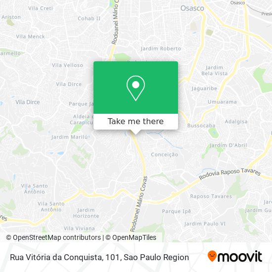 Rua Vitória da Conquista, 101 map