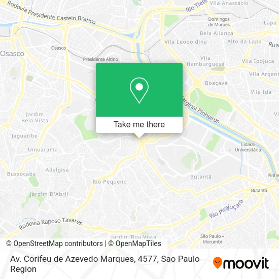 Av. Corifeu de Azevedo Marques, 4577 map
