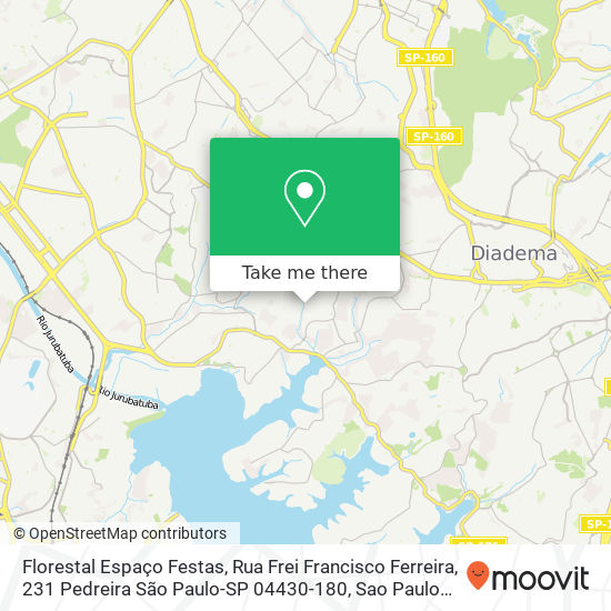 Florestal Espaço Festas, Rua Frei Francisco Ferreira, 231 Pedreira São Paulo-SP 04430-180 map