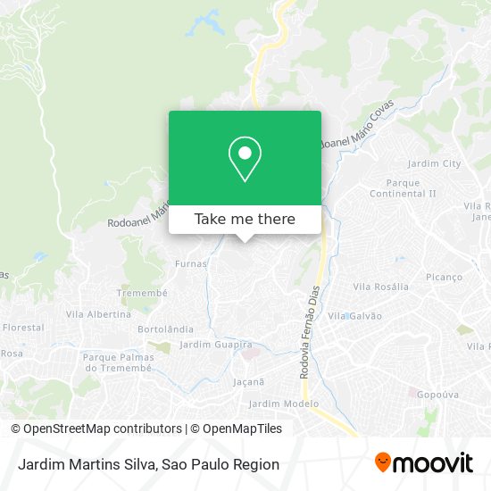 Jardim Martins Silva map