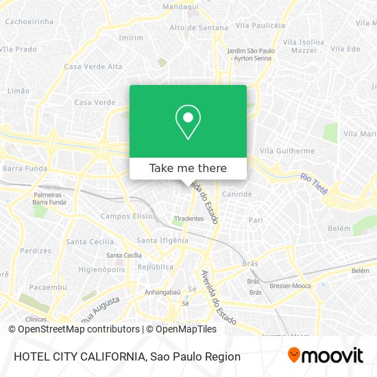 Mapa HOTEL CITY CALIFORNIA