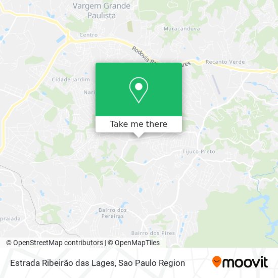 Estrada Ribeirão das Lages map