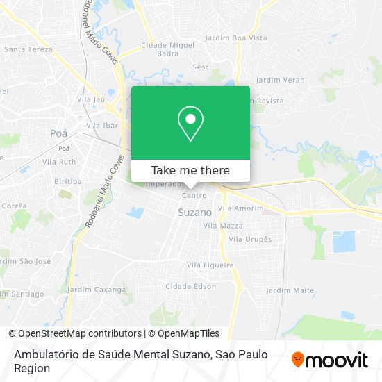 Ambulatório de Saúde Mental Suzano map