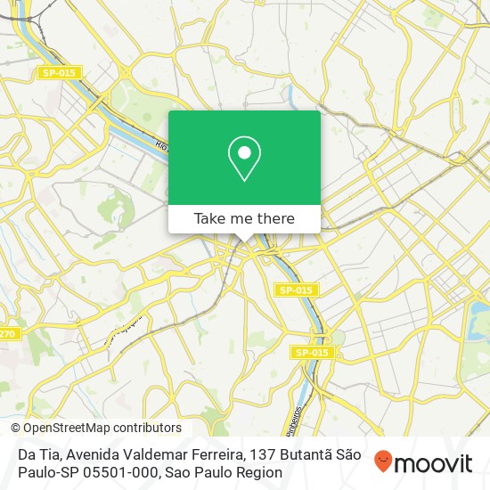 Mapa Da Tia, Avenida Valdemar Ferreira, 137 Butantã São Paulo-SP 05501-000
