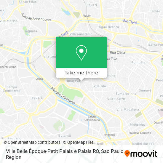 Mapa Ville Belle Époque-Petit Palais e Palais RO