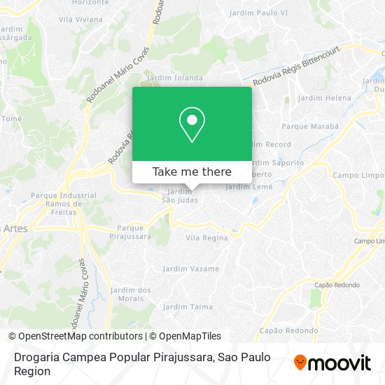 Drogaria Campea Popular Pirajussara map